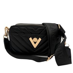 Black Quilted Valentino Orlandi Crossbody Bag NWT Gift Ready